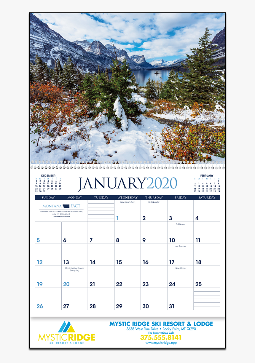 Picture Of Rocky Mountains Wall Calendar, HD Png Download, Free Download