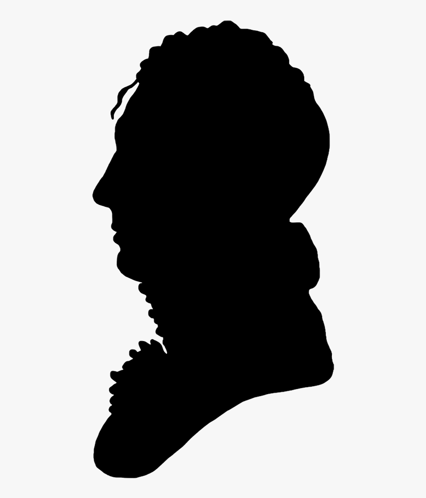 19th Century Profile Silhouette - Silhouette, HD Png Download, Free Download