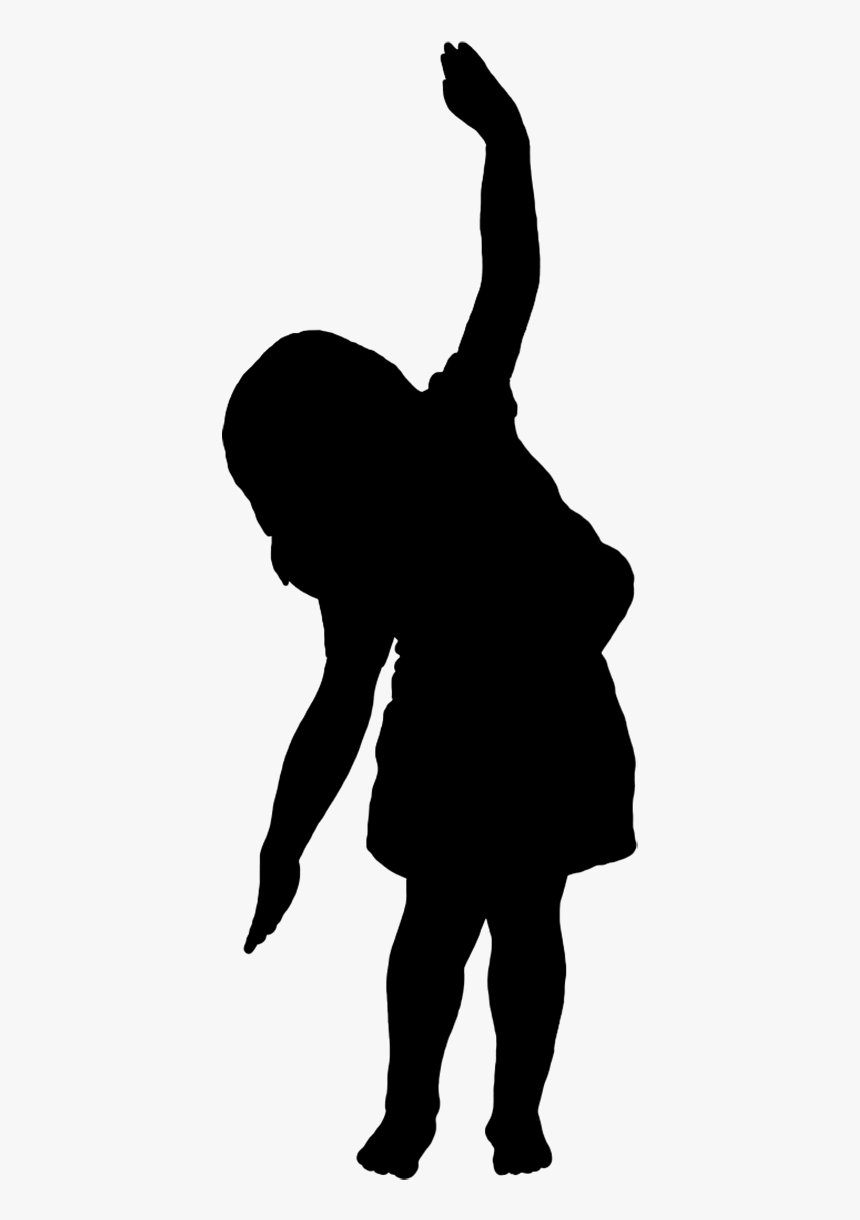 Beautiful Silhouettes Of Children - Small Girl Silhouette, HD Png Download, Free Download