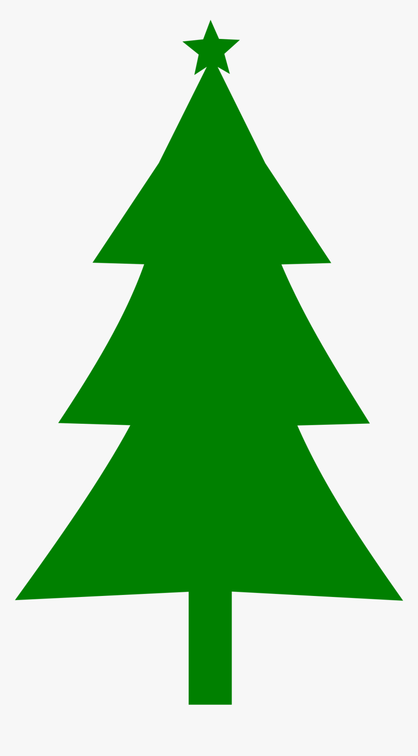 Trees Silhouette At Getdrawings - Silhouette Christmas Tree Clipart, HD Png Download, Free Download