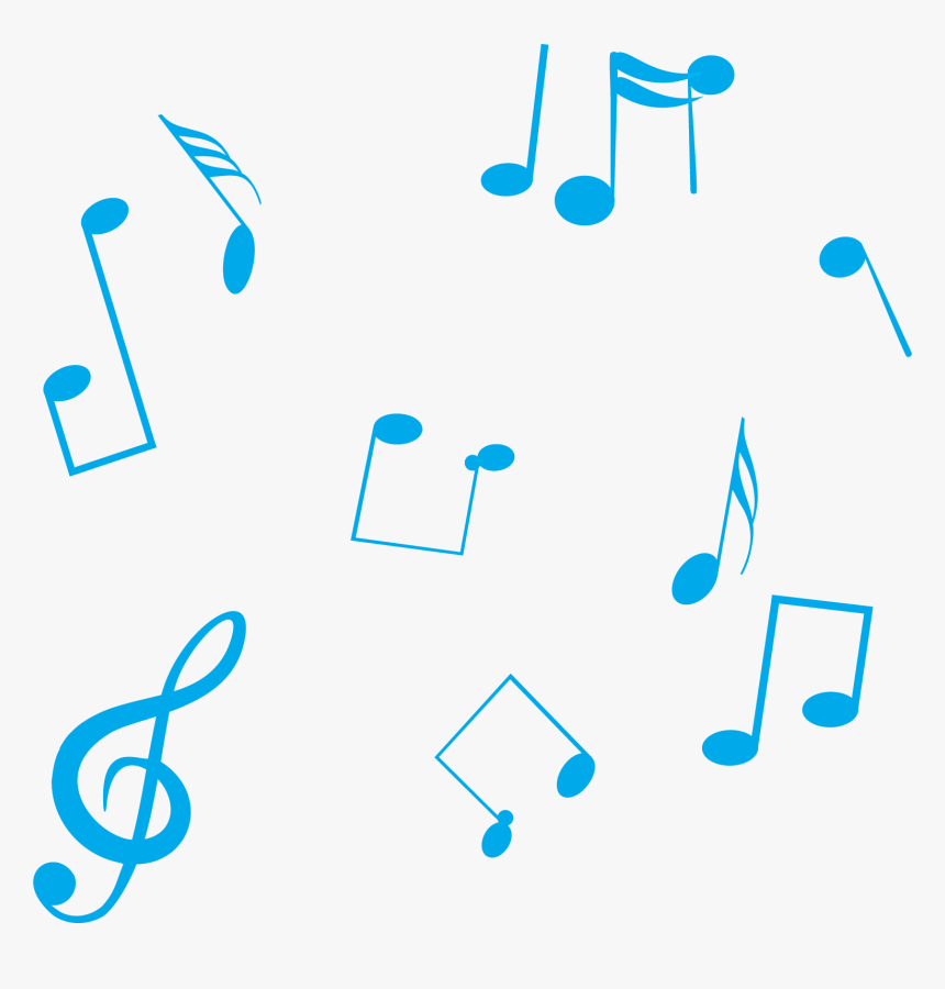 Blue Musical Note - Blue Music Note Transparent Background, HD Png Download, Free Download