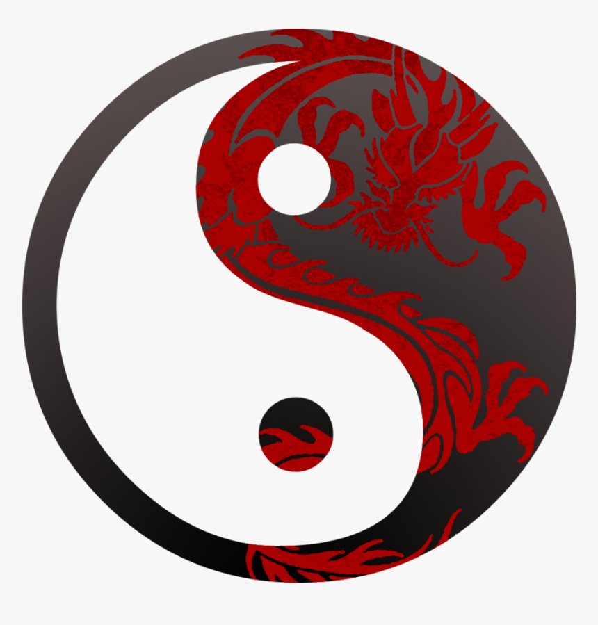 Dragon Yin Yang Symbol Images & Pictures - Yin Yang With Dragon, HD Png Download, Free Download