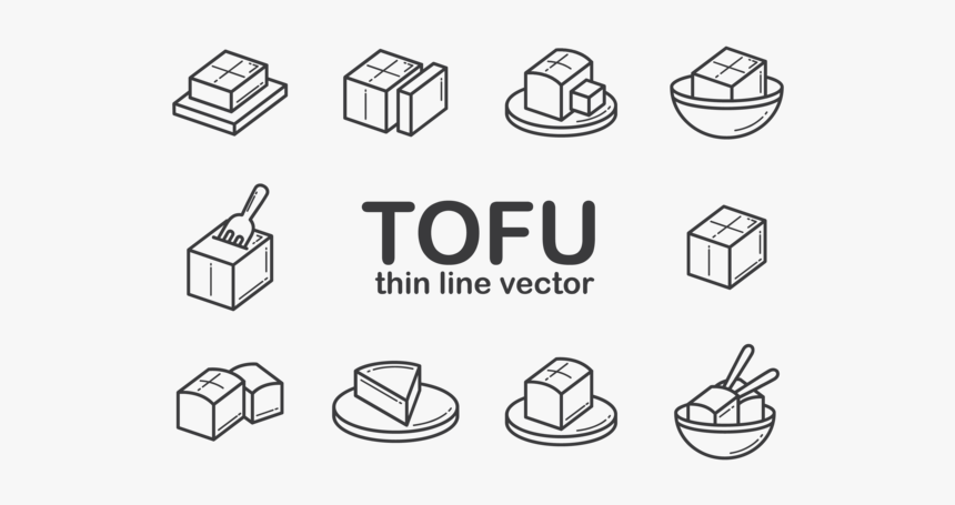Tofu Icons Vector - Tofu, HD Png Download, Free Download