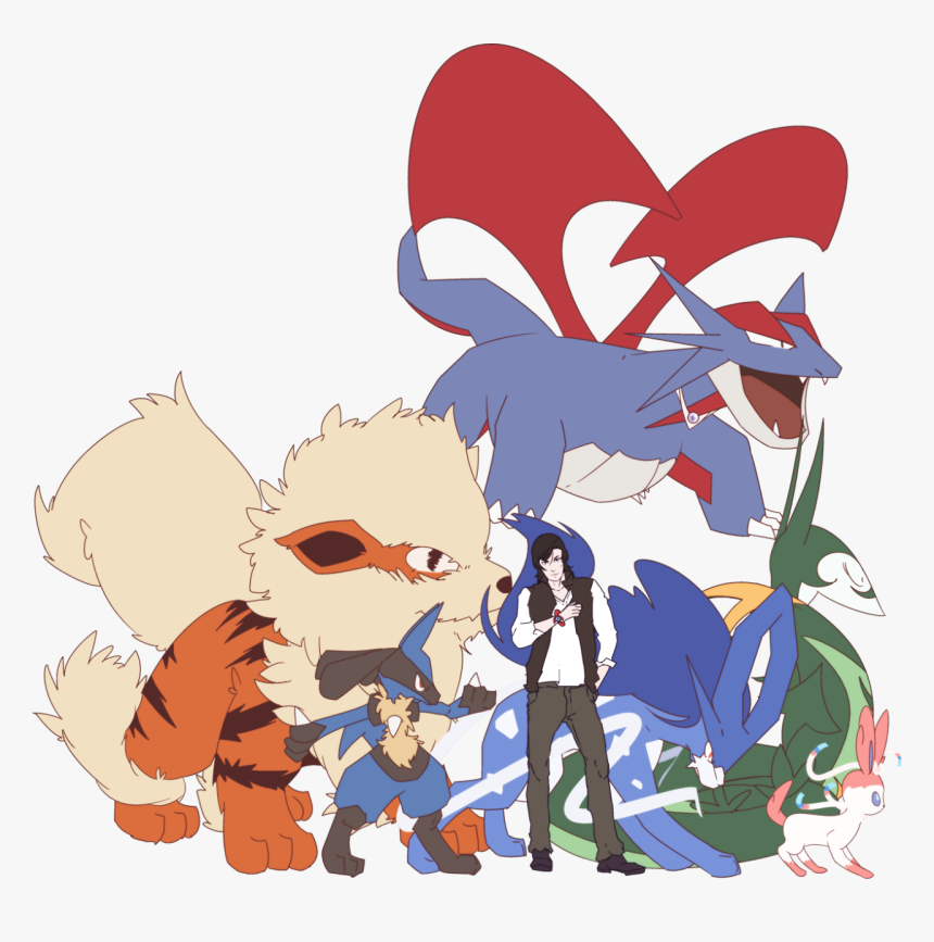 Crescent Champion Windie - Salamence And Arcanine, HD Png Download, Free Download