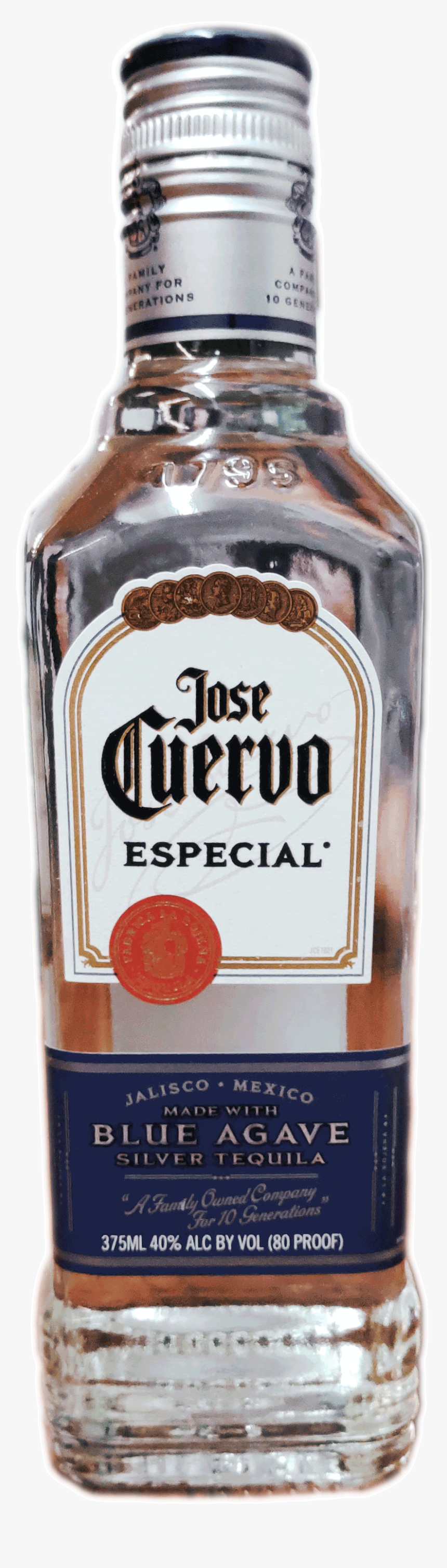 Jose Cuervo Silver 375 Ml - Bottle, HD Png Download, Free Download