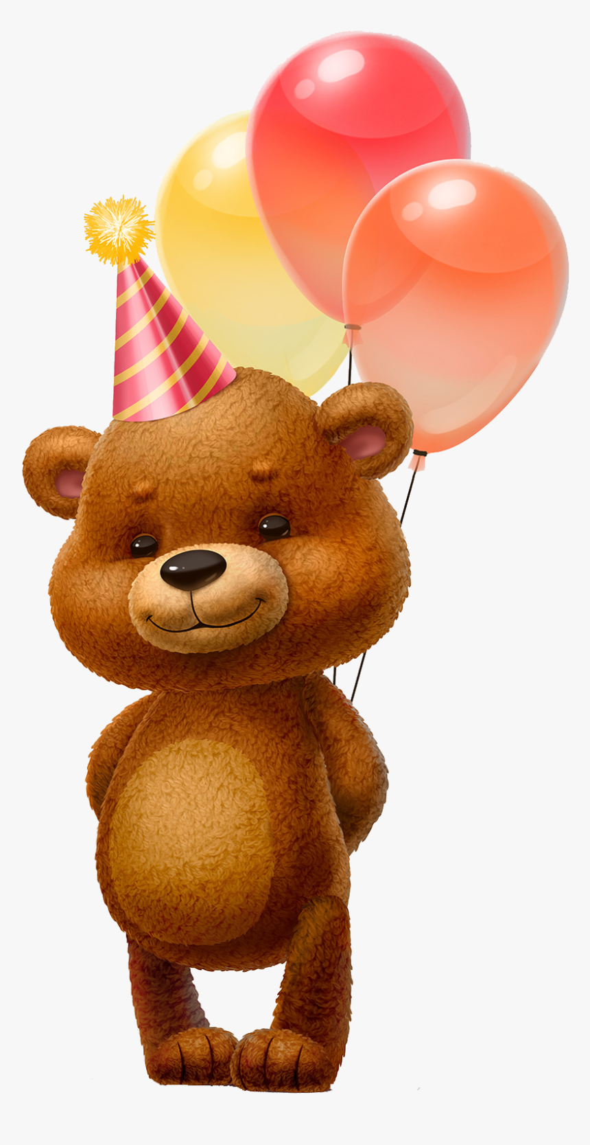 Birthday Teddy Bear Png, Transparent Png, Free Download