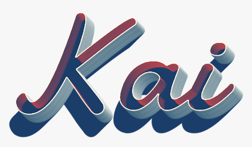 Kai 3d Letter Png Name - Calligraphy, Transparent Png, Free Download
