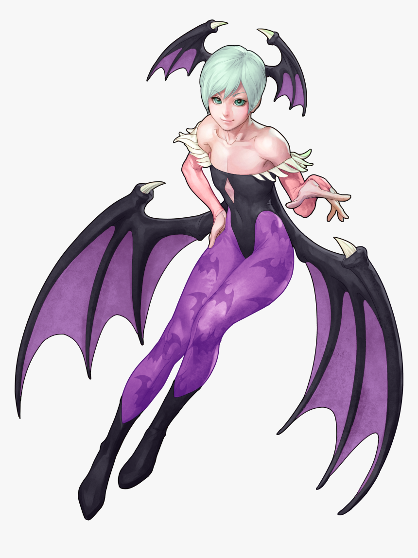 #morrigan #darkstalkers #waifu #capcom #freetoedit - Morrigan & Lilith Aensland, HD Png Download, Free Download