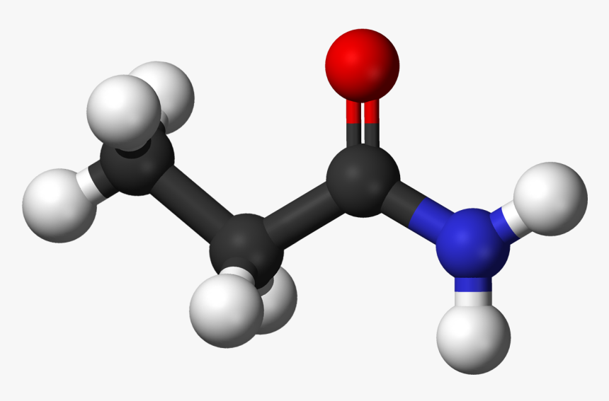 Propionamide 3d Balls - Lactic Acid 3d Structure, HD Png Download, Free Download