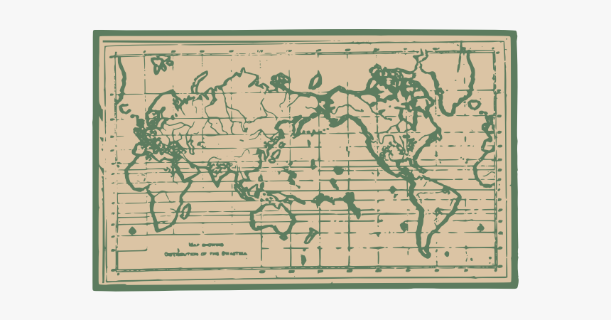 Old World Map - Visual Arts, HD Png Download, Free Download