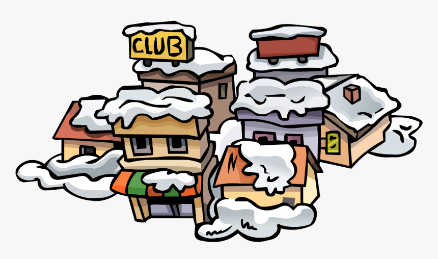 Town In Oldest Map - Old Club Penguin Map, HD Png Download, Free Download