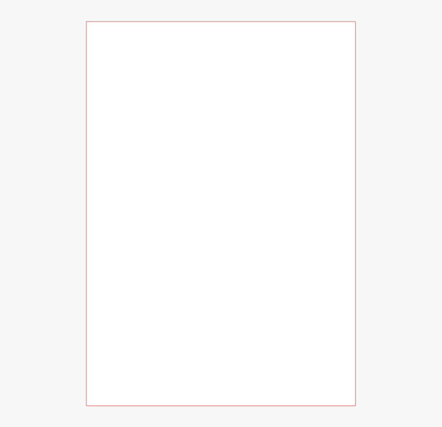 Blank Playing Card Transparent - White Page With Black Outline, HD Png Download, Free Download