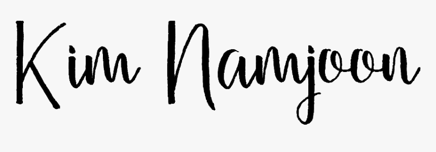 Font Kim Namjoon - Calligraphy, HD Png Download, Free Download