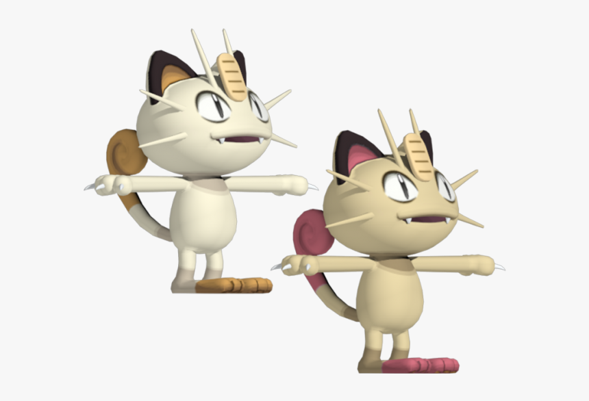 Pokemon Meowth 3d Model, HD Png Download, Free Download