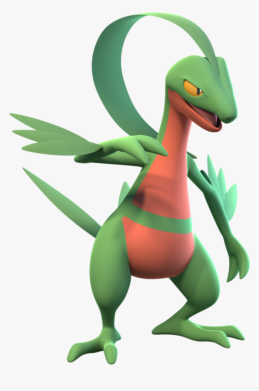 Grovyle Pokemon 3d Png, Transparent Png, Free Download