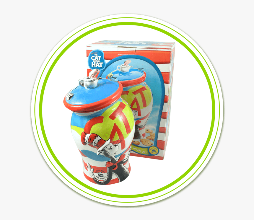 Cat In The Hat Ceramic Cookie Jar American Specialty - Dr Seuss Cookie Jar, HD Png Download, Free Download