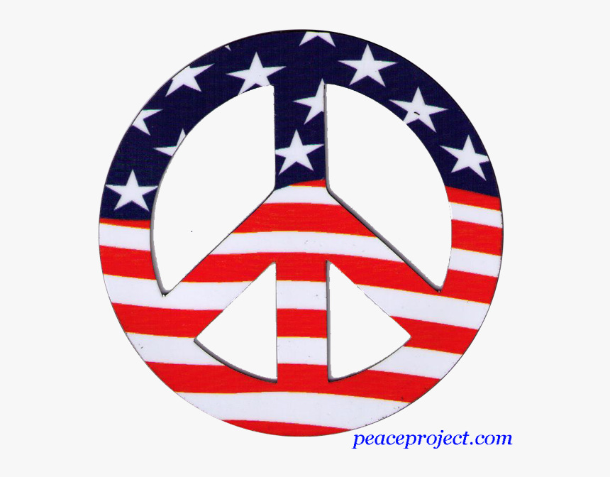 Peace Sign Wall Decal American Flag Repositionable - Qatar Energy Efficiency Label For Ac, HD Png Download, Free Download