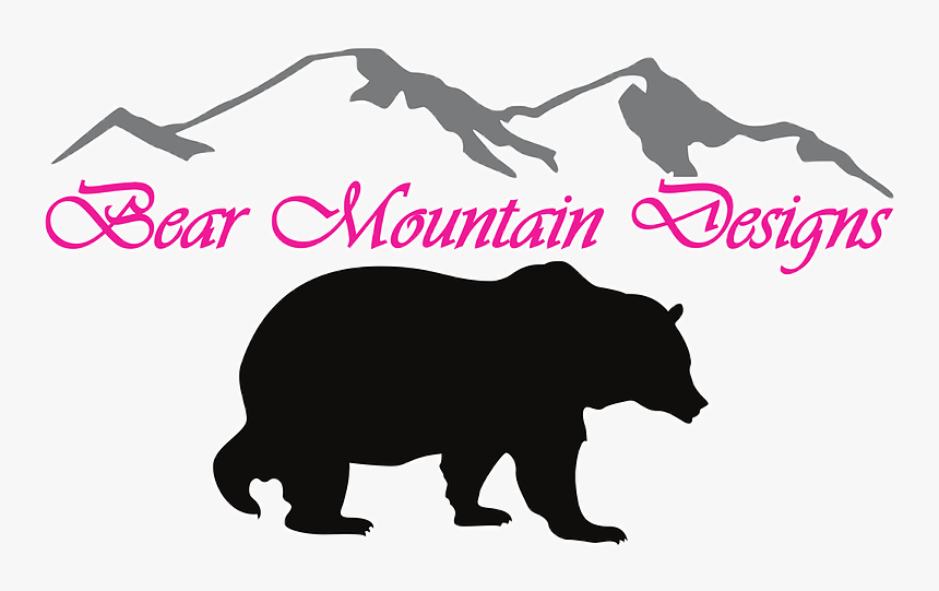 Bear Mountain Designs Burned - Vector Grizzly Bear Silhouette, HD Png Download, Free Download