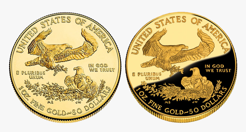 Standard American Eagle Coin Vs Proof - Coin, HD Png Download, Free Download