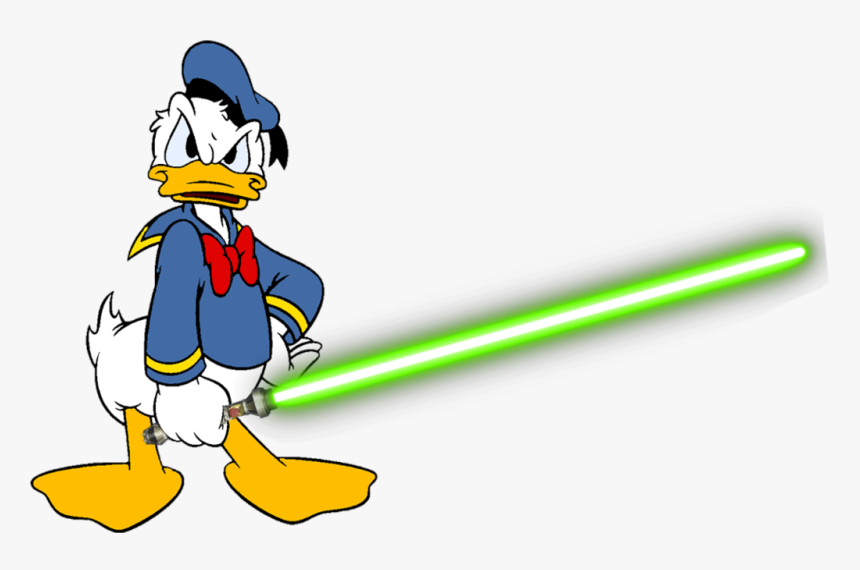 Donald Duck With His Lightsaber By Darthraner83 - Donald Disney Store Mug, HD Png Download, Free Download