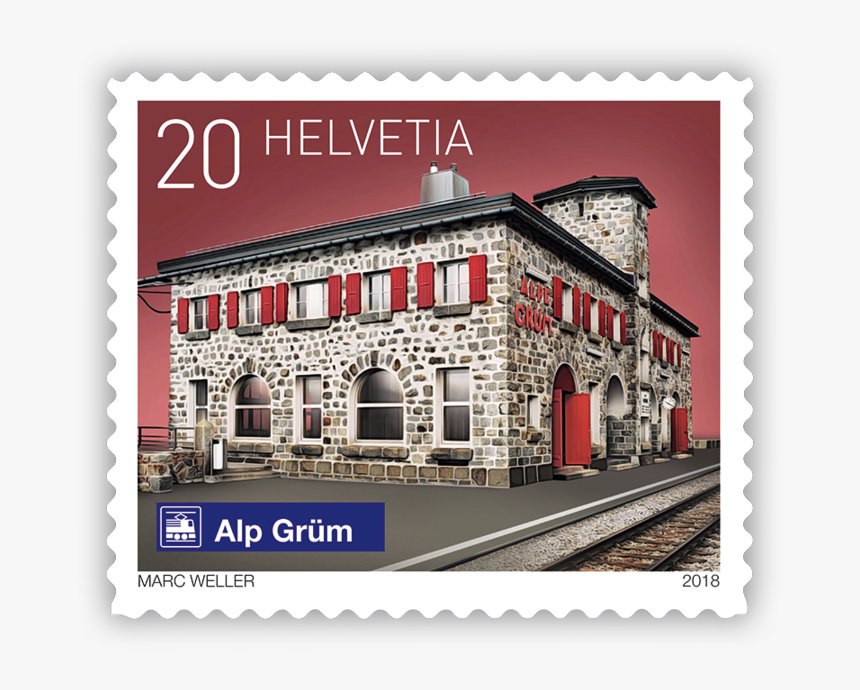 Cancelled Stamp Png , Png Download - Alp Gryum Railway Station, Transparent Png, Free Download