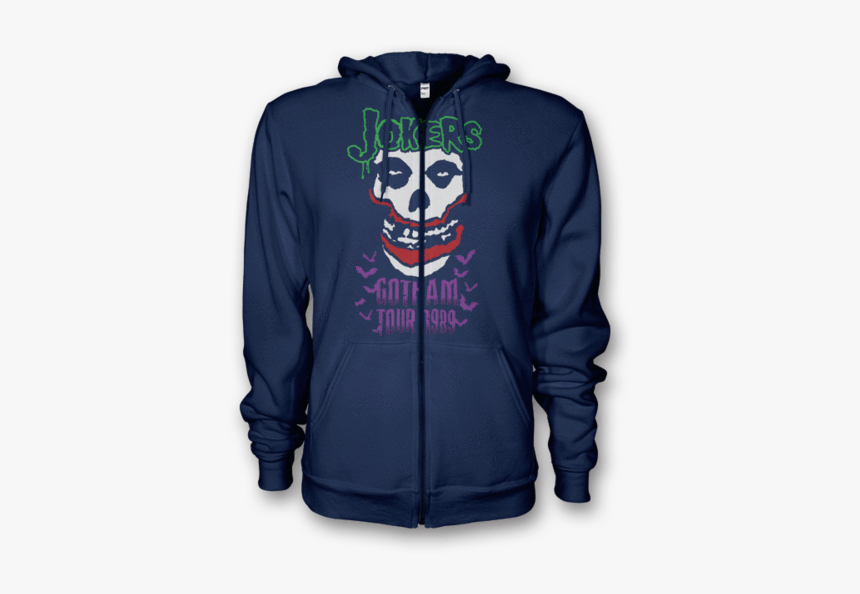 Joker"s Gotham Hoodie - Zip Up Over Face Hoodie, HD Png Download, Free Download