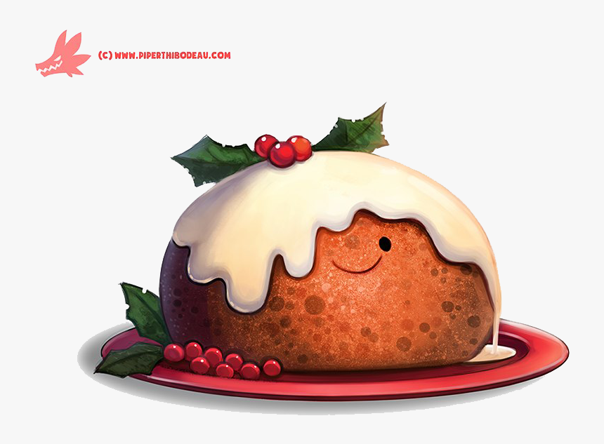 Christmas Pudding Png High-quality Image - Pretty Christmas Pudding Drawing, Transparent Png, Free Download