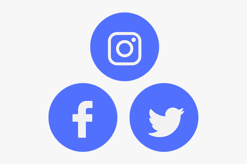Social Media Icon Blue, HD Png Download, Free Download