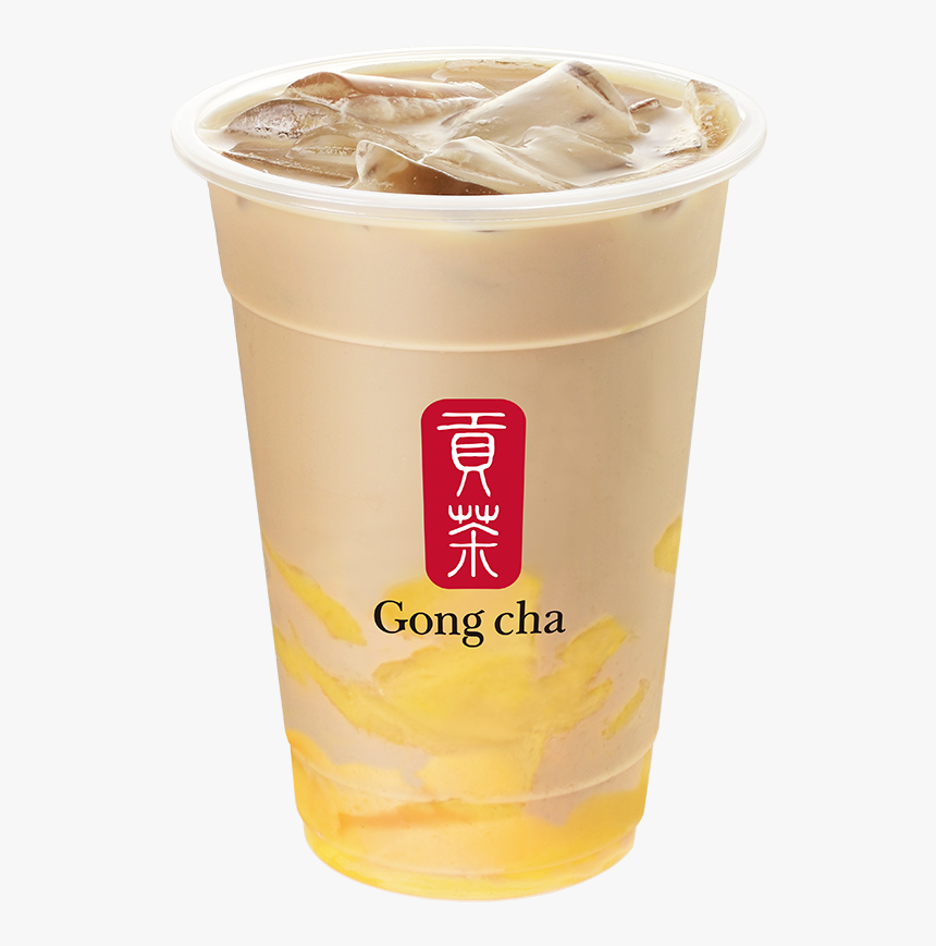Oolong Milk Tea With Pudding - Gong Cha Milk Tea Pudding, HD Png Download, Free Download
