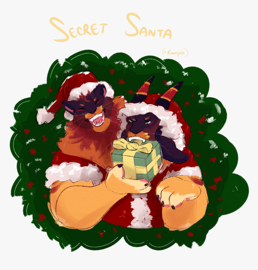 Santa N Krampus - Illustration, HD Png Download, Free Download