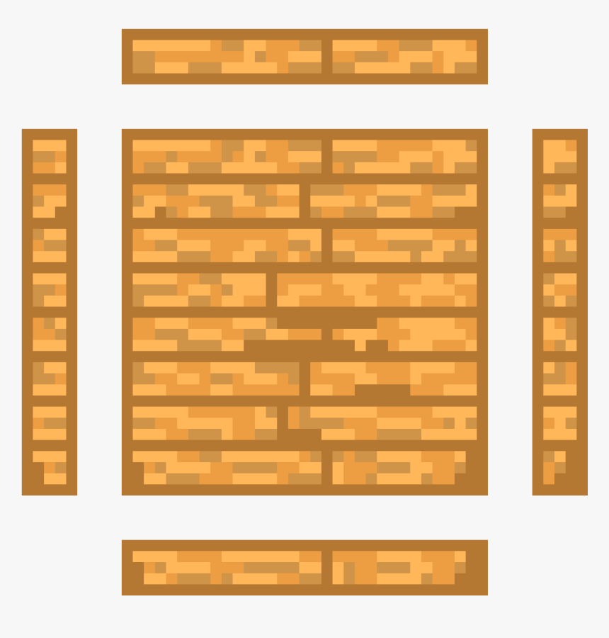 Wood Tile Set - Wood Tile Pixel Art, HD Png Download, Free Download