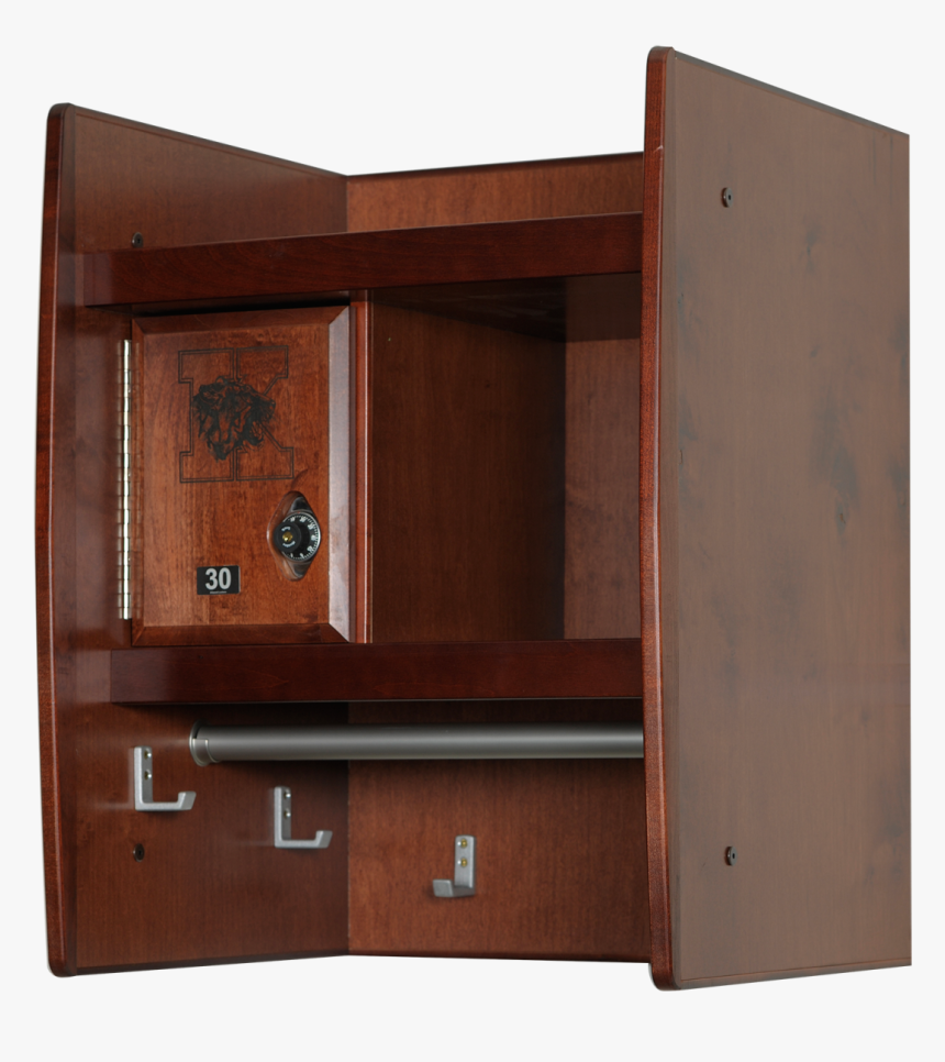 Wall Mount Wood Lockers In Rosewood Maple - Cupboard, HD Png Download, Free Download