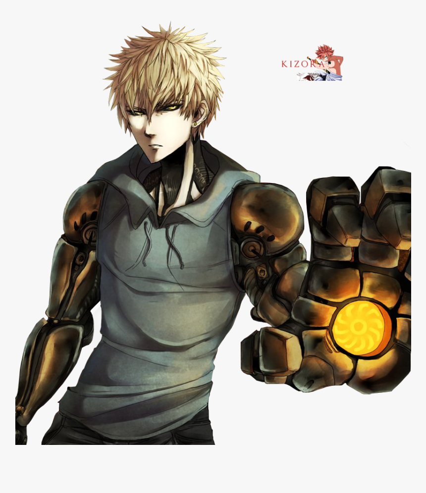 Genos, His Character Drawing Reminds Me So Much Of - Cyborg From One Punch Man, HD Png Download, Free Download