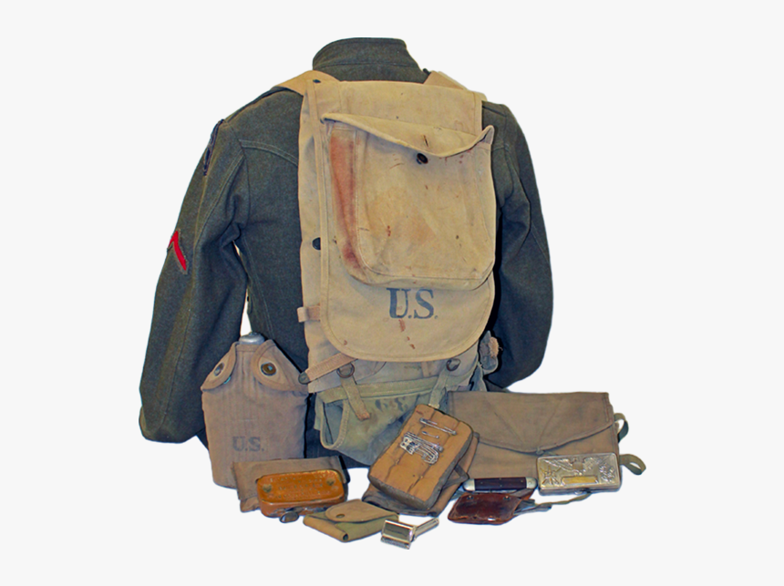 Typical Wwi Soldier"s Kit - Messenger Bag, HD Png Download, Free Download