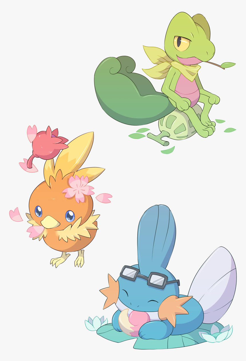Treecko Torchic Mudkip, HD Png Download, Free Download