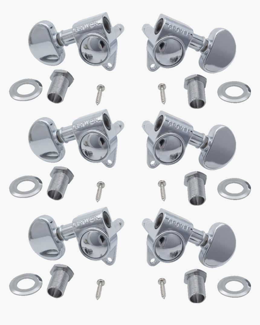 Pictured - Chrome - Non Locking Grover Tuners, HD Png Download, Free Download