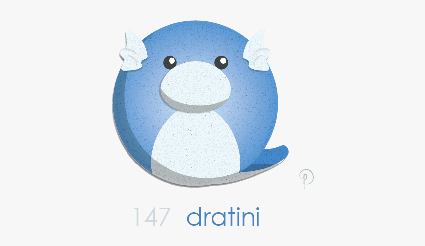 Dratini 
everyone Seems To Forget The Original Dragons - Cartoon, HD Png Download, Free Download