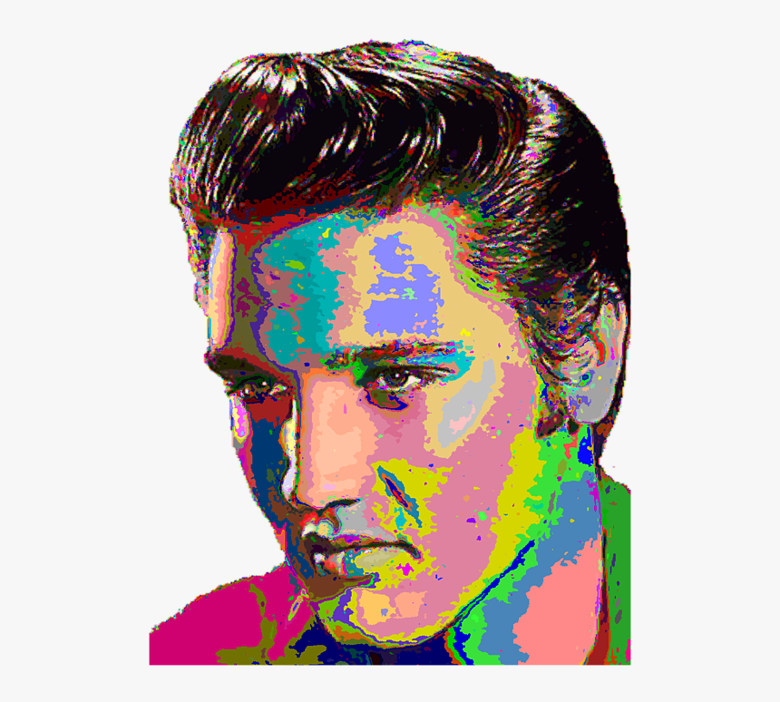 Elvis Presley Color Painting, HD Png Download, Free Download