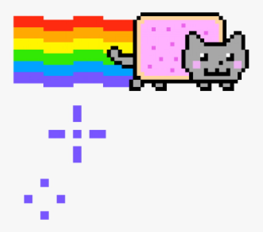 Gif Nyan Cat Png , Png Download - Nyan Cat Rainbow Gif, Transparent Png, Free Download