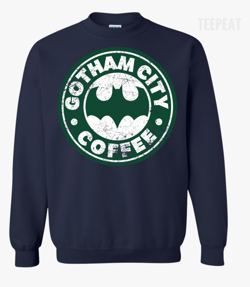 Gotham City Coffee Tee Apparel Teepeat"
 Class= - Long-sleeved T-shirt, HD Png Download, Free Download