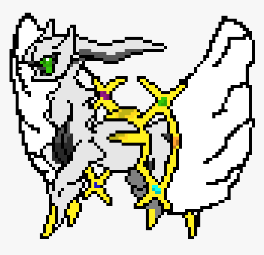 Arceus Pixel Art Minecraft, HD Png Download, Free Download