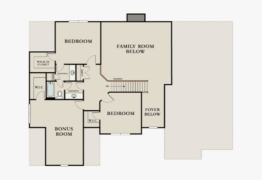 Ashley Second Floor Plan - Floor Plan, HD Png Download, Free Download