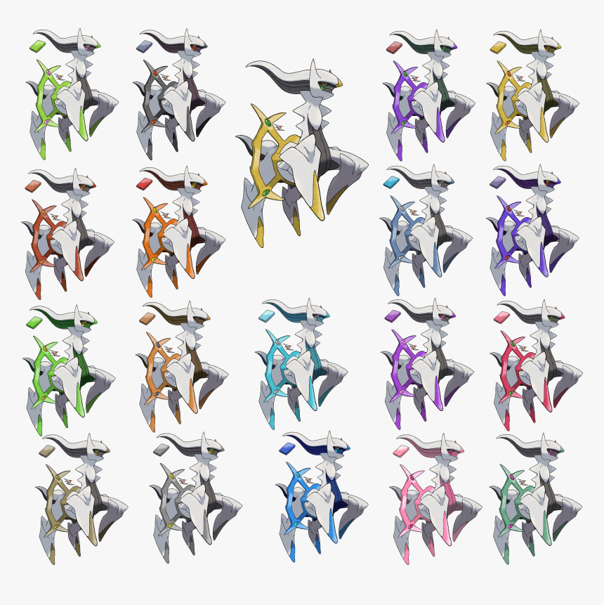 Pokemon Arceus All Types, HD Png Download, Free Download