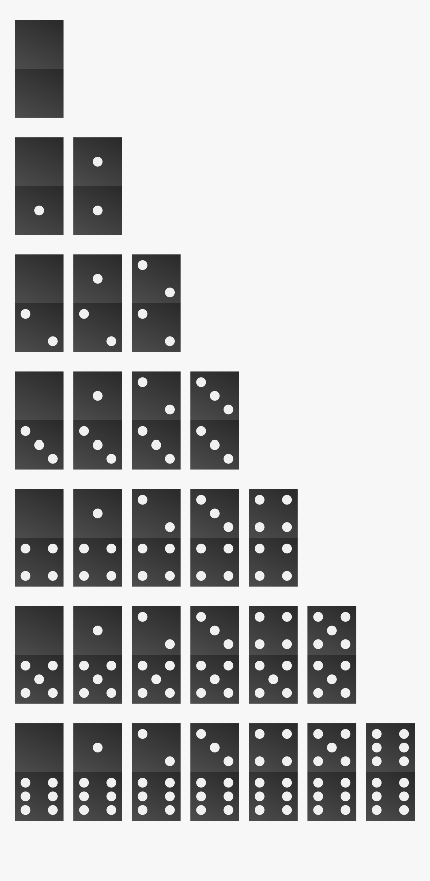 Dominoes Png - Diy Spiele Domino, Transparent Png, Free Download