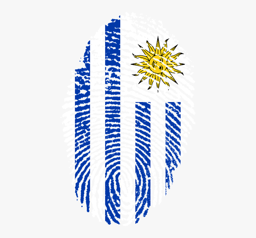 Bandera Uruguay Huella, HD Png Download, Free Download