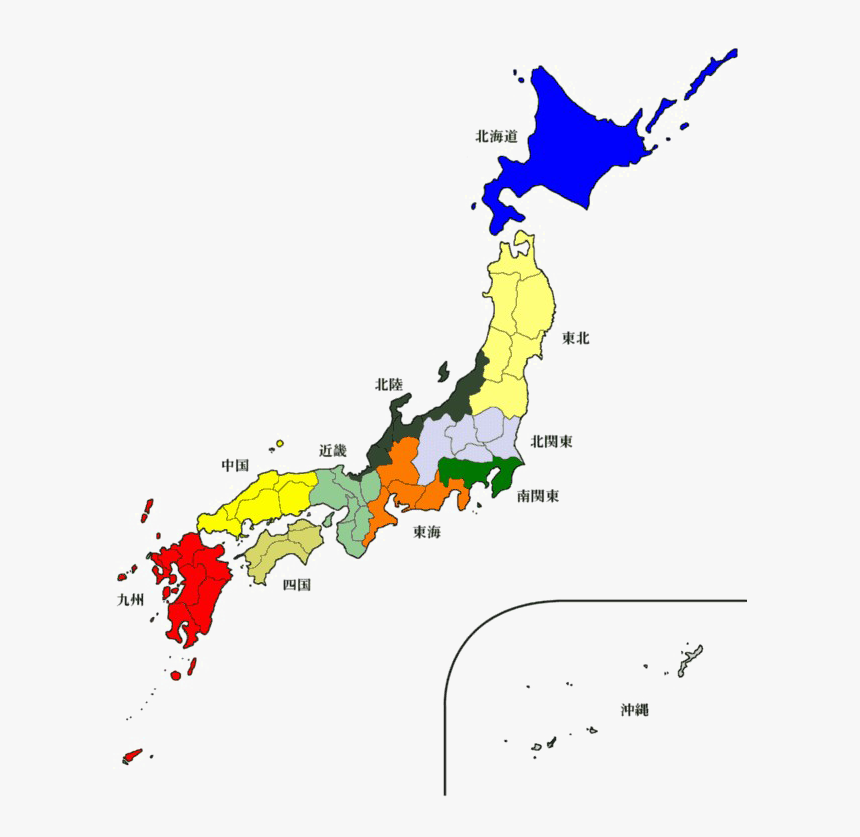 Japan Map Free Download Png Hd - Post Wwii Japan Map, Transparent Png, Free Download