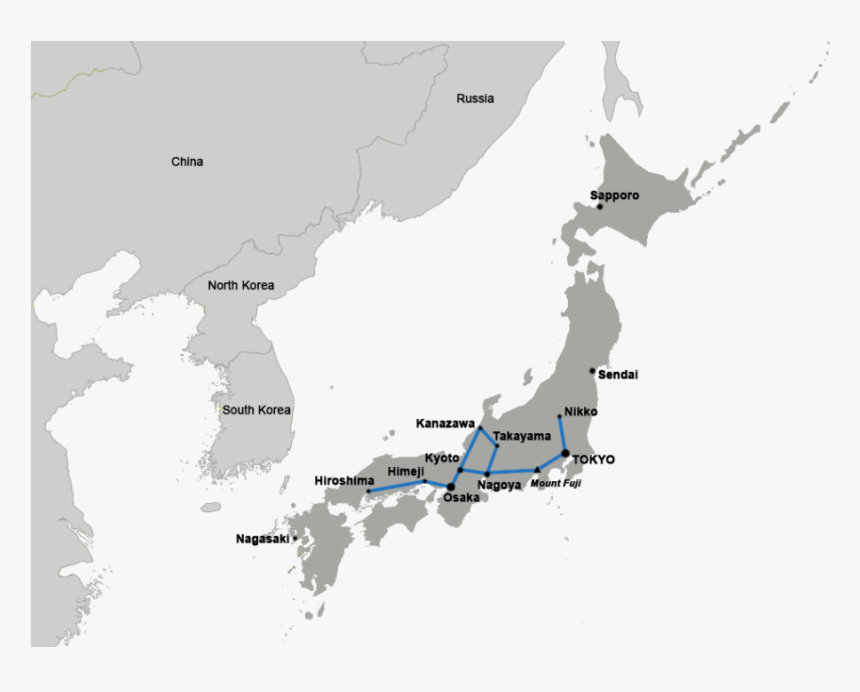 Japan Map Simple , Png Download - Transparent Background Japan Map Flag, Png Download, Free Download