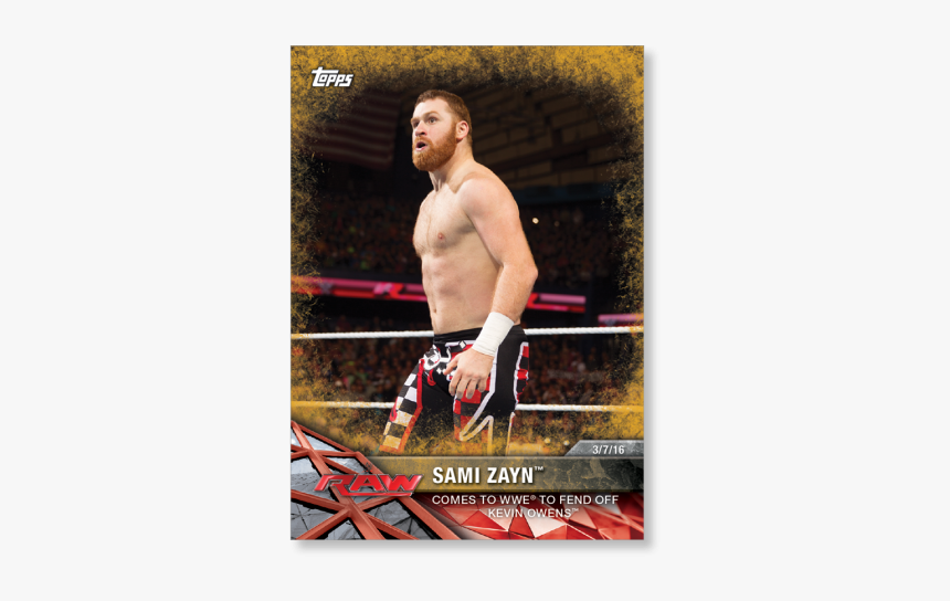 Sami Zayn 2017 Wwe Road To Wrestlemania Base Cards - Wwe, HD Png Download, Free Download