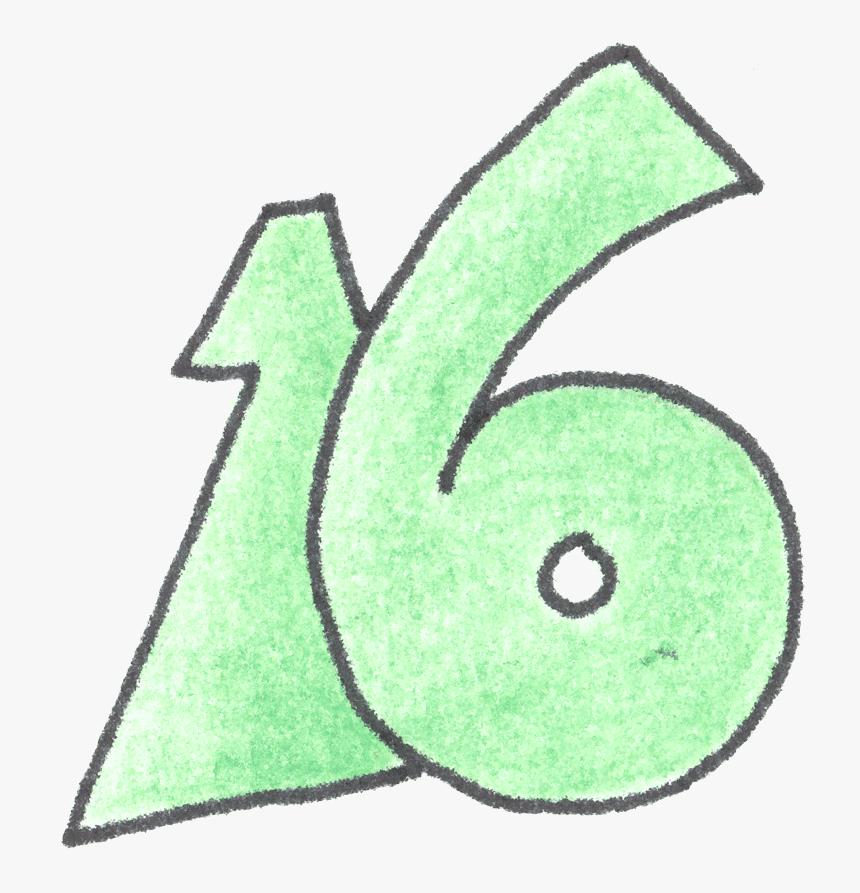 Sixteen - Transparent Number 16 Clip Art, HD Png Download, Free Download