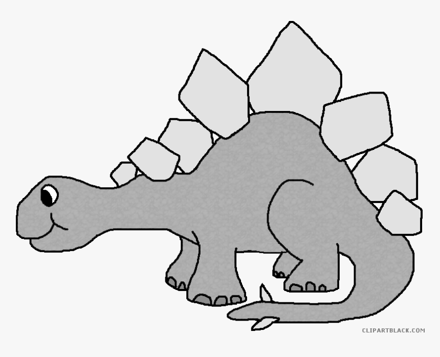 Stegosaurus Clipartblack Com Animal - Free Printable Dinosaur Clip Art, HD Png Download, Free Download